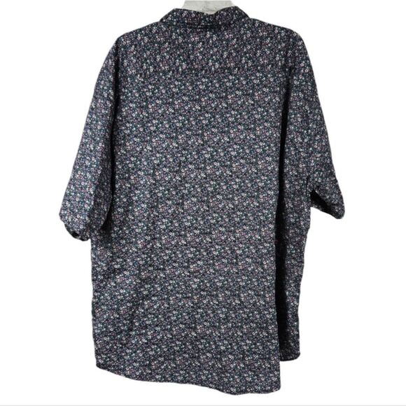 Paper Denim & Cloth 3X Classic Fit Button-Up Shirt Floral Short Sleeve Men’s - Picture 7 of 11